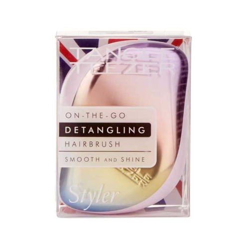 Tangle Teezer - Pincel especial para desembaraçar Compact Styler - Pearlescent Matte Chrome