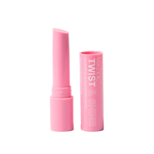 Technic Cosmetics - Óleo labial sólido com cor Twist & Shine - Pink Sparkle