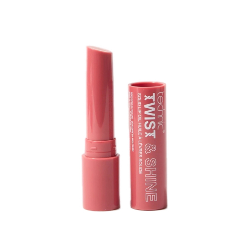 Twist & Shine - Óleo labial sólido com cor  - Rosy Glow