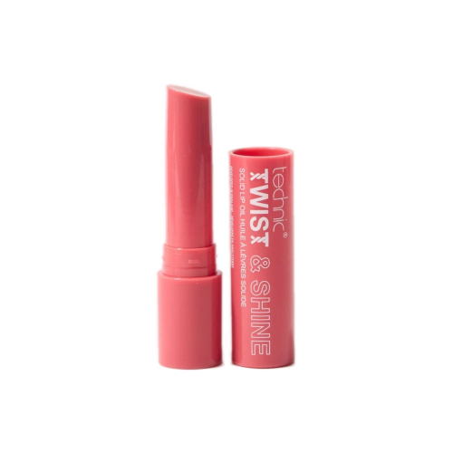 Technic Cosmetics - Óleo labial sólido com cor Twist & Shine - Strawberry Kiss