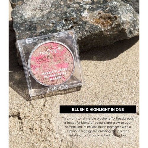 Technic Cosmetics - *Sundrenched* - Powder Blush Marble - Sunset