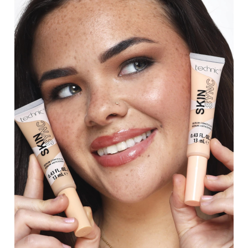 Technic Cosmetics - Corretivo com textura de sérum Skin Sync - Porcelain