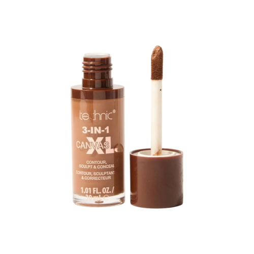 Technic Cosmetics - Corretivo líquido 3-IN-1 Canvas XL -  Chestnut