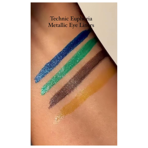 Technic Cosmetics - Delineador Líquido Metálico Euphoria - Blue