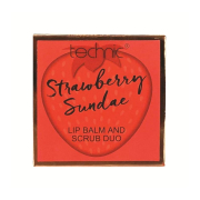 Technic Cosmetics - Dupla de protetor labial e esfoliante - Strawberry Sundae