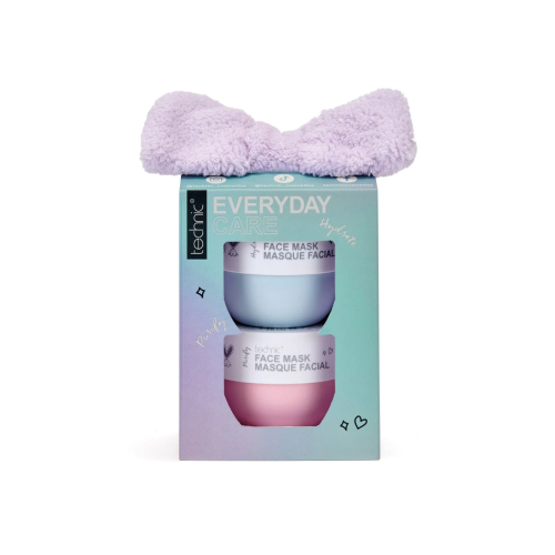 Technic Cosmetics - Máscara Facial Duo + Faixa de Cabeça Everyday Care