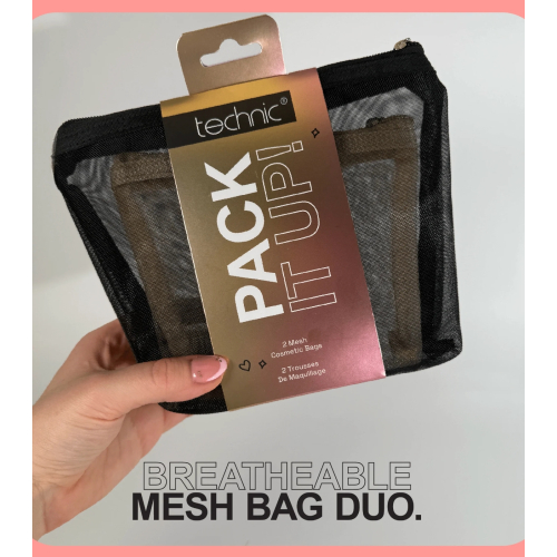 Technic Cosmetics - Duo de Bolsas de Maquiagem Pack it Up!
