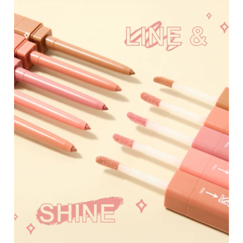 Technic Cosmetics - Duo de Delineador e Brilho Labial Line & Shine - So Foxy