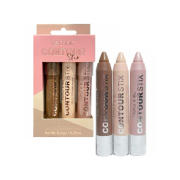 Technic Cosmetics - Kit de lápis de contorno e highlighter em creme Contour Stix