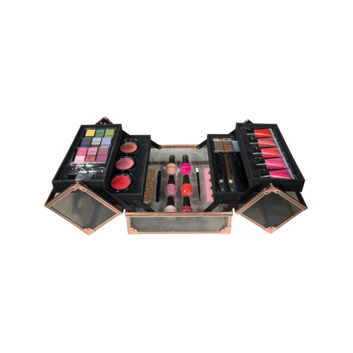 Technic Cosmetics - Estojo de maquiagem Black & Rose Gold Beauty Case