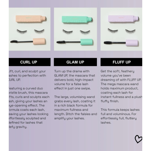 Technic Cosmetics - Máscara de cílios com efeito cílios postiços Glam Up