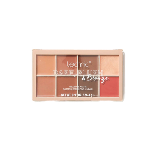 Technic Cosmetics - Paleta de cremes para o rosto, base, blush e bronzer - Dark
