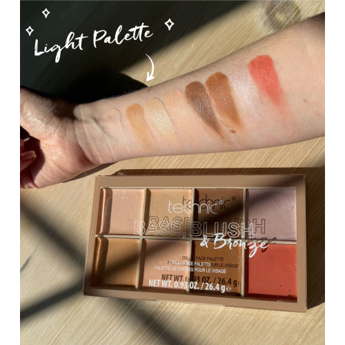 Technic Cosmetics - Paleta de cremes para o rosto, base, blush e bronzer - Dark