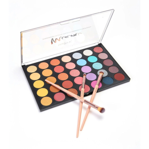 Technic Cosmetics - Paleta de sombras + trio de pincéis Miami Palette & Brush Set