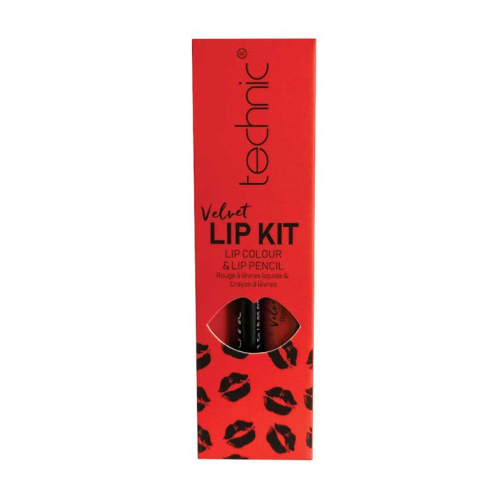 Technic Cosmetics - Lipliner + Batom Líquido Velvet Lip Kit - Louby Lou
