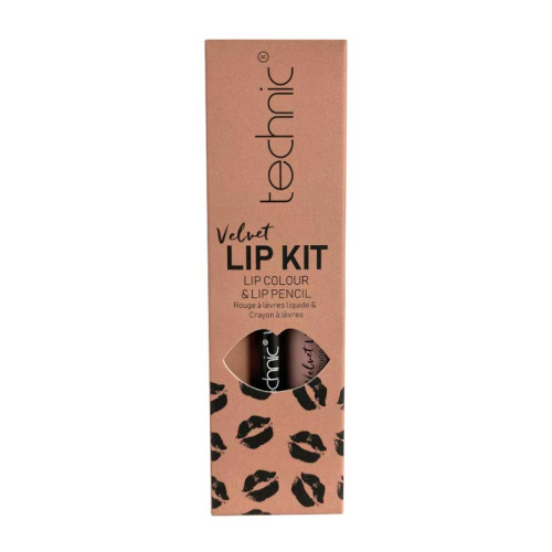Technic Cosmetics - Lipliner + Batom Líquido Velvet Lip Kit - Tea Rose