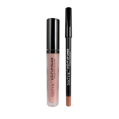 Technic Cosmetics - Lipliner + Batom Líquido Velvet Lip Kit - Tea Rose