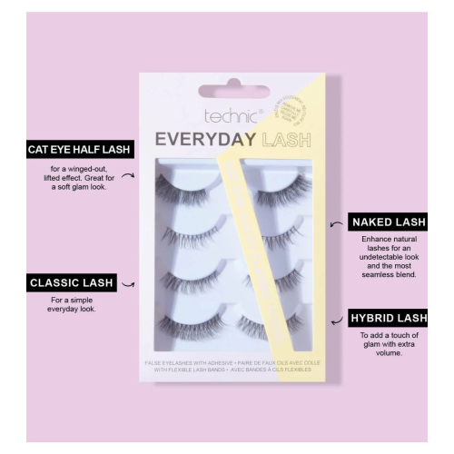 Technic Cosmetics - Cílios postiços Everyday Lash