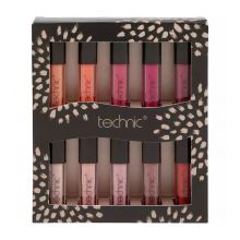 Technic Cosmetics - Conjunto de 10 gloss labiais
