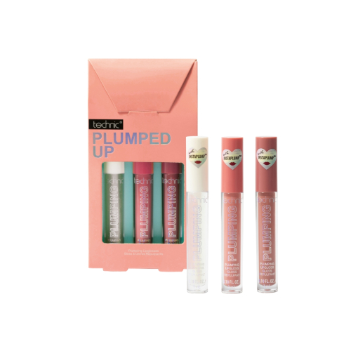 Technic Cosmetics - Conjunto de brilhos labiais Plumped Up