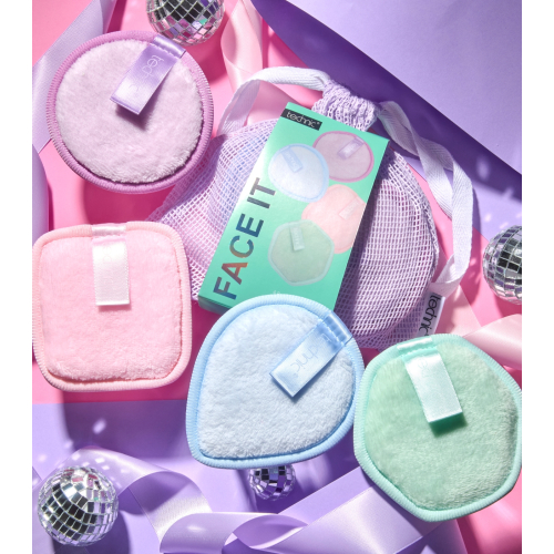 Technic Cosmetics - Conjunto de discos desmaquilhantes Face it
