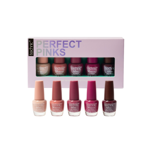 Technic Cosmetics - Conjunto de vernizes de unhas Perfect Pinks