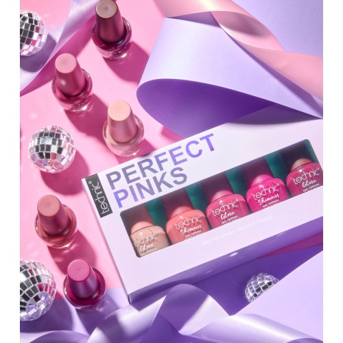 Technic Cosmetics - Conjunto de vernizes de unhas Perfect Pinks
