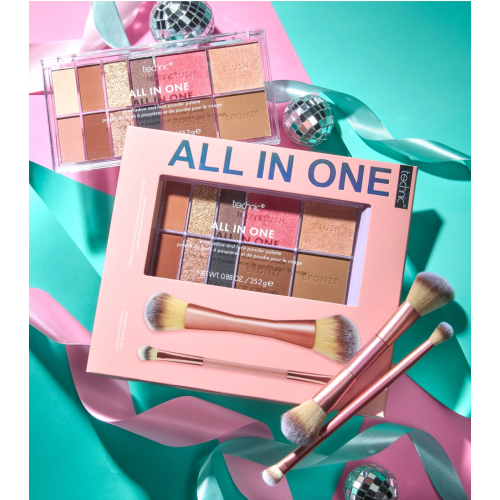 Technic Cosmetics - Conjunto de maquilhagem All in One Palette & Brushes