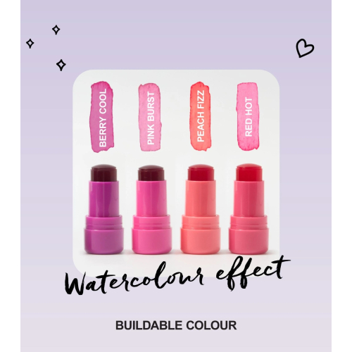 Technic Cosmetics - Tonalidade para lábios e bochechas Jelly Tint - Berry Cool