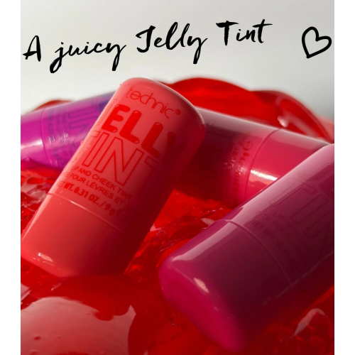 Technic Cosmetics - Tonalidade para lábios e bochechas Jelly Tint - Red Hot!