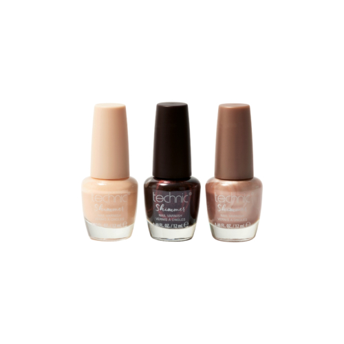 Technic Cosmetics - Trío de vernizes de unhas Shimmer Trio