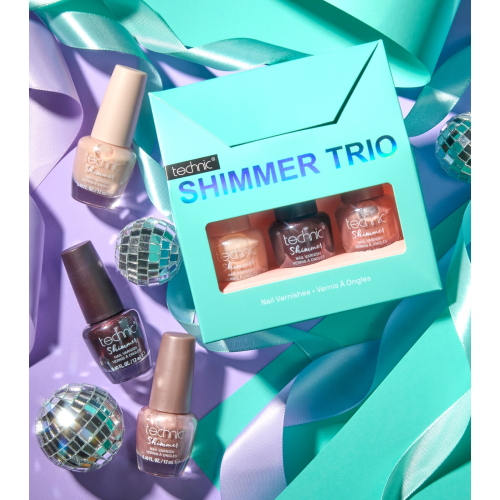 Technic Cosmetics - Trío de vernizes de unhas Shimmer Trio