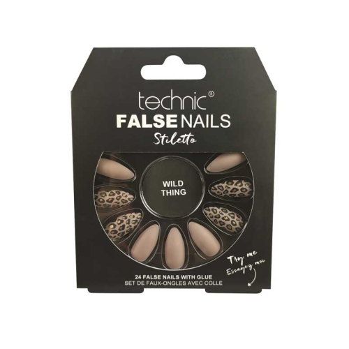 Technic Cosmetics - Unhas Falsas False Nails Stiletto - Wild Thing