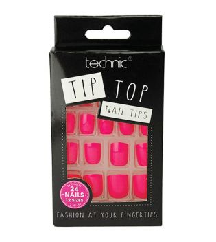 Technic Cosmetics - Unhas postiças Tip Top - Bright Pink