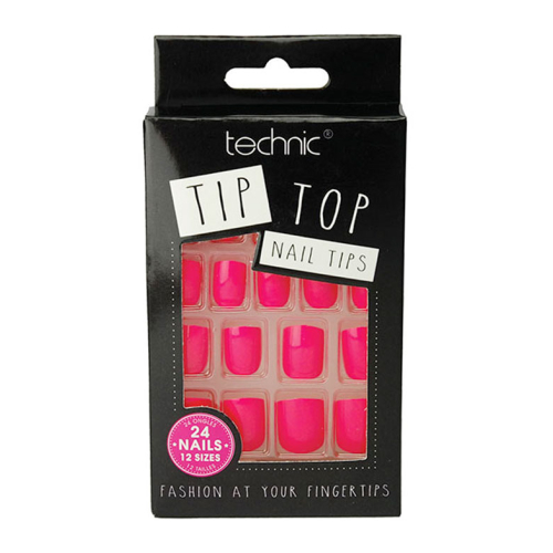 Technic Cosmetics - Unhas postiças Tip Top - Bright Pink