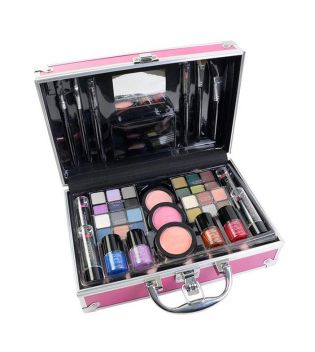 The Color Workshop - Estojo de maquiagem Bon Voyage Travel Pink