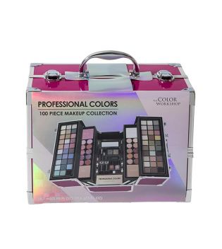 The Color Workshop - Estojo de maquiagem Professional Color Pink