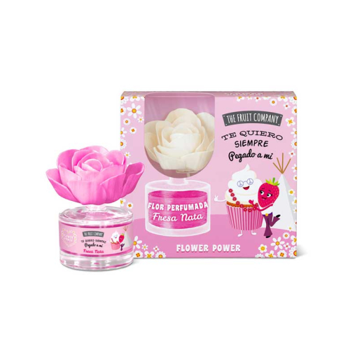 The Fruit Company - Purificador de flores perfumadas Flower Power - Morango e creme