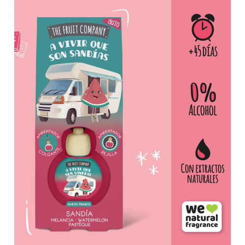 The Fruit Company - Ambientador para carro - Melancia