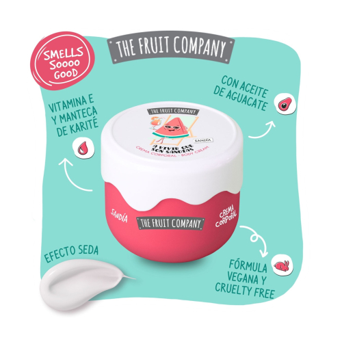 The Fruit Company - Creme corporal com efeito seda - Melancia
