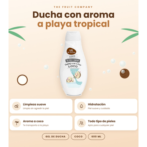 The Fruit Company - Gel de banho - Coco