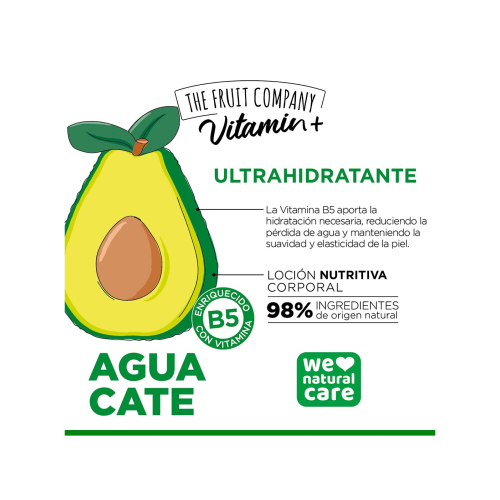 The Fruit Company - Loção Corporal Nutritiva Vitamin+ - Abacate