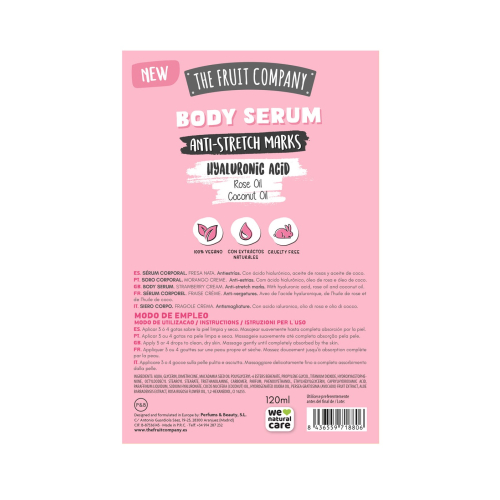 The Fruit Company - Soro corporal anti-estrias - Creme de morango