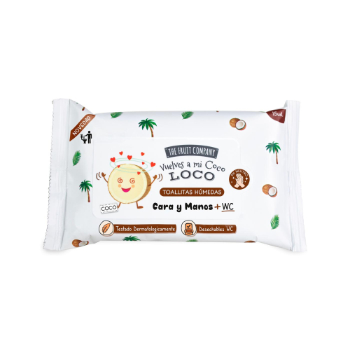 The Fruit Company - Toalhetes biodegradáveis - Coco