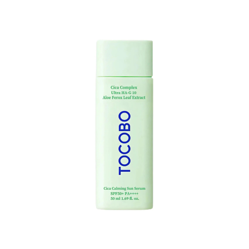 Tocobo - *Cica Calming* - Formato de sérum protetor solar facial SPF50 PA++++ - Pele sensível