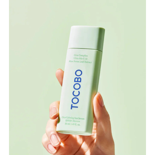 Tocobo - *Cica Calming* - Formato de sérum protetor solar facial SPF50 PA++++ - Pele sensível