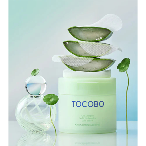 Tocobo - *Cica Calming* - Discos Tônicos Faciais Calmantes Aqua - 60pads