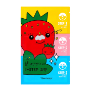 Tonymoly - Pacote de 3 adesivos para nariz Runaway Strawberry Seeds