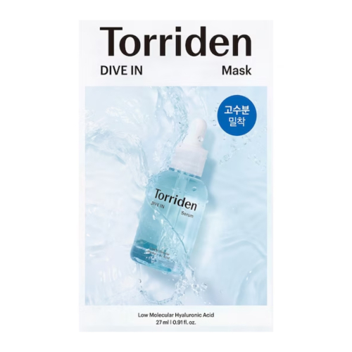 Torriden - *Dive In* - Máscara facial com ácido hialurônico de baixo peso molecular