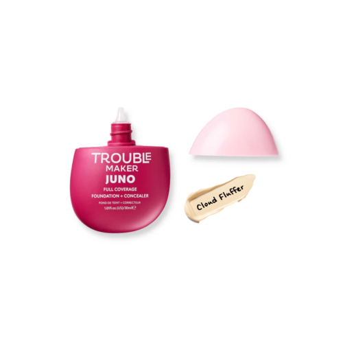 Trouble Maker - Base de maquiagem com acabamento matte Juno Full Coverage - Cloud Fluffer